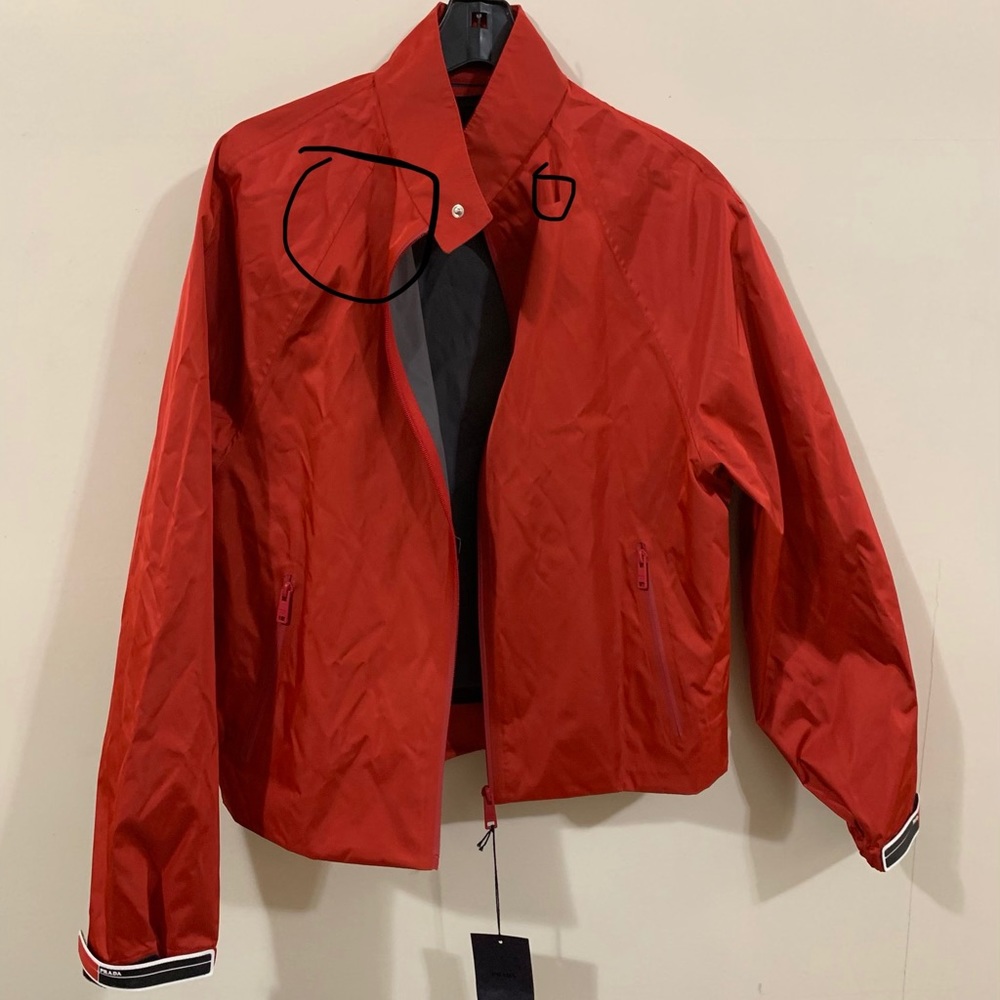 Prada sports jacket NEW but damaged with tags
